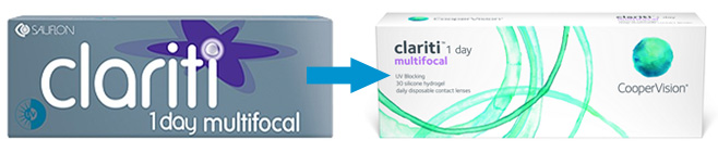 Neue Verpackung der Clariti 1 day multifocal